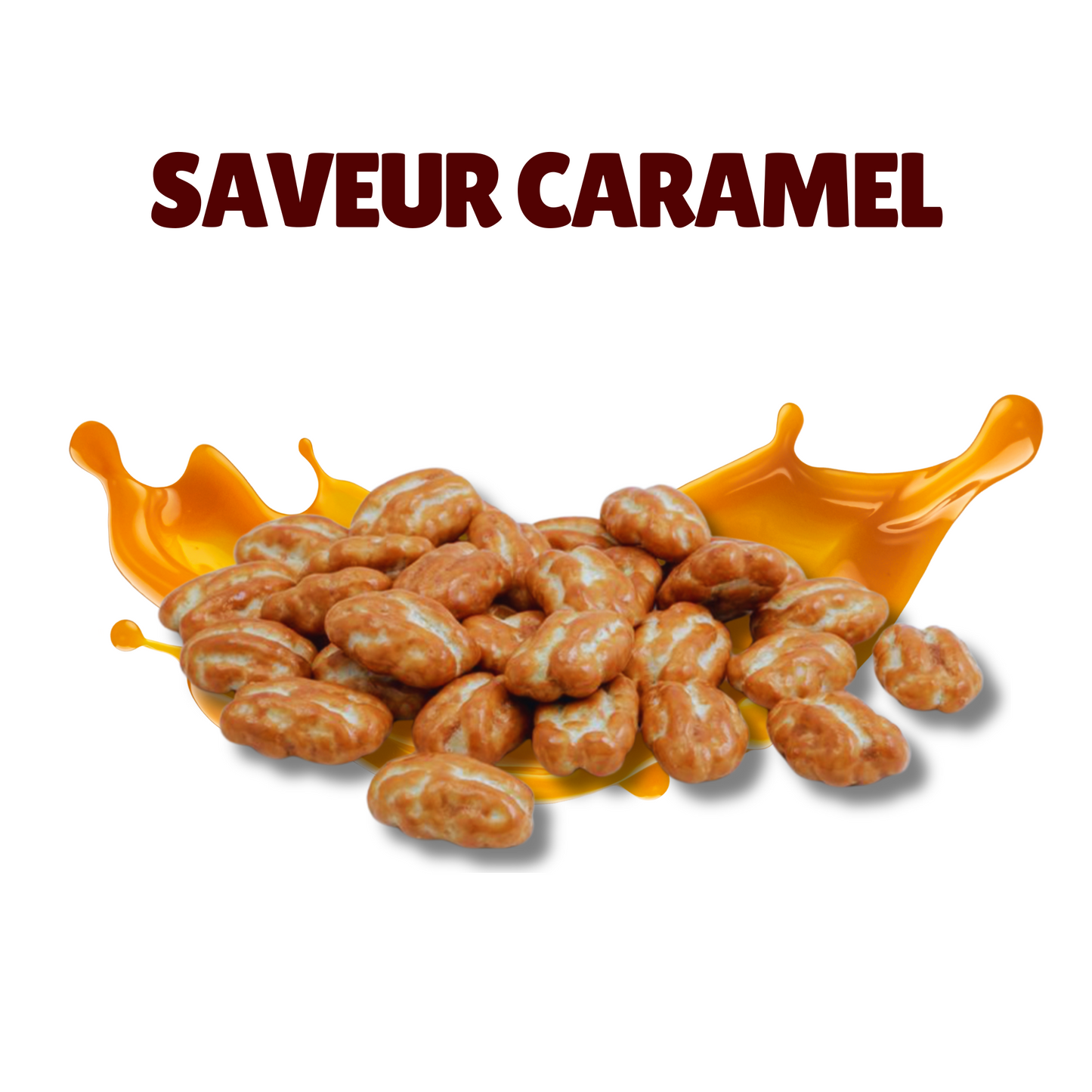 Noix de pécan saveur caramel